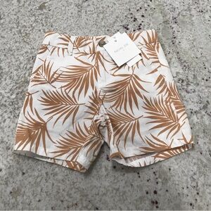 NWT Janie and Jack x Rachel Zoe Tropical Leaf Print Short